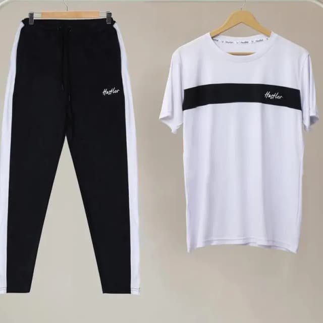 Hustler Track Suit-White
