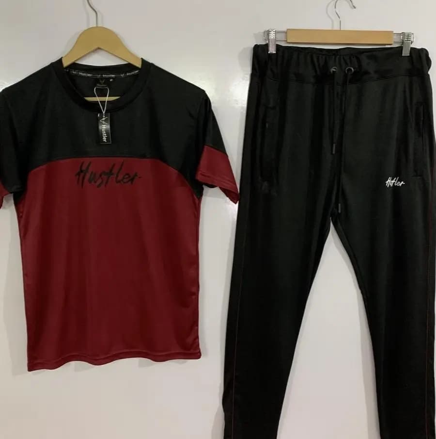 Hustler Track Suit-Red