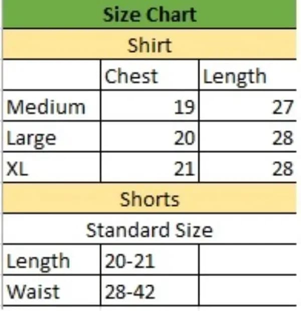 Summer Track Suit Shirt & Shorts