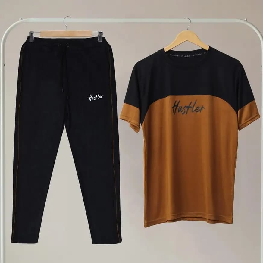 Hustler Track Suit-Brown